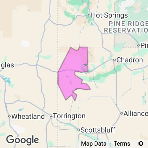 SIOUX county map