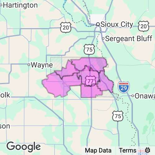 THURSTON county map