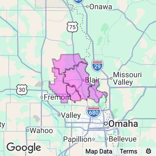WASHINGTON county map