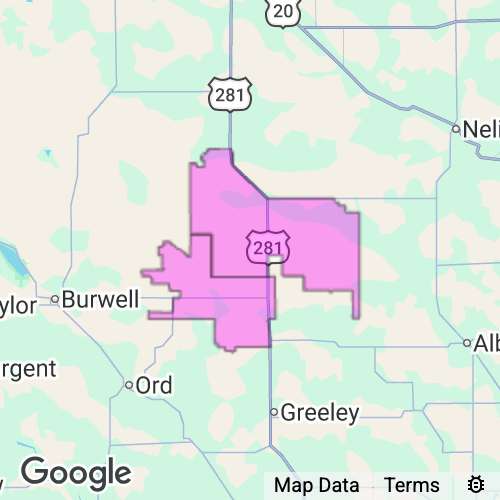WHEELER county map