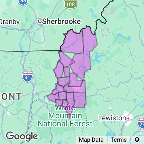COOS county map