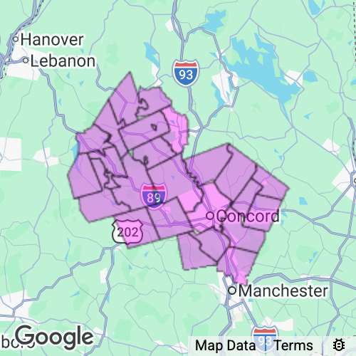 MERRIMACK county map