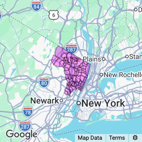 BERGEN county map