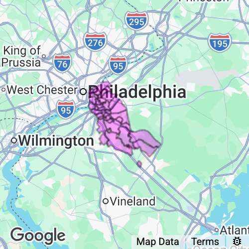 CAMDEN county map