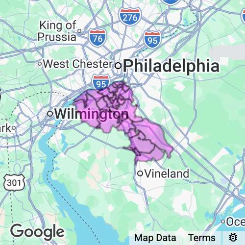GLOUCESTER county map