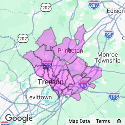 MERCER county map