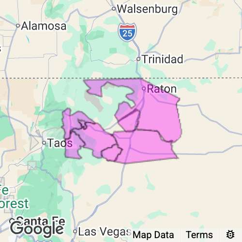 Colfax County New Mexico real estate agent mailing area