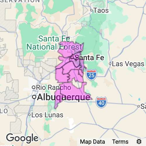 Santa Fe County New Mexico real estate agent mailing area