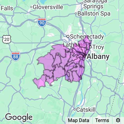 Albany County New York real estate agent mailing area