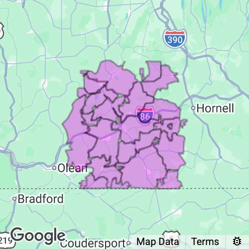 Allegany County New York real estate agent mailing area
