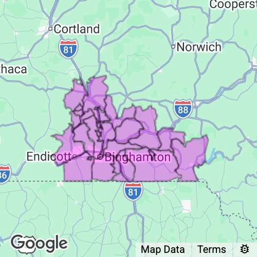 Broome County New York real estate agent mailing area