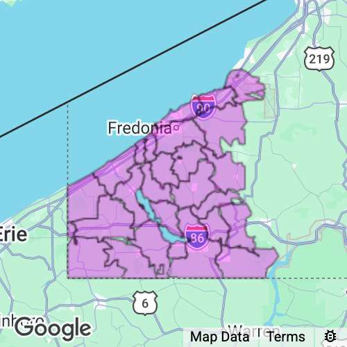 Chautauqua County New York real estate agent mailing area