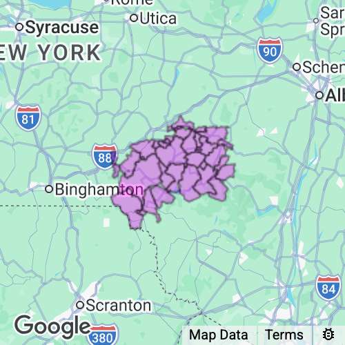 Delaware County New York real estate agent mailing area