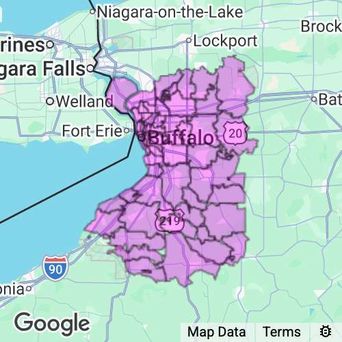 Erie County New York real estate agent mailing area