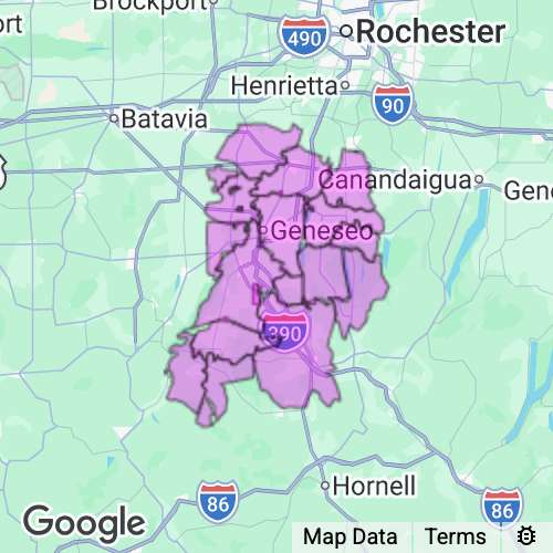 Livingston County New York real estate agent mailing area