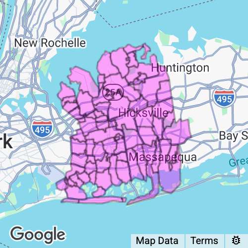 Nassau County New York real estate agent mailing area