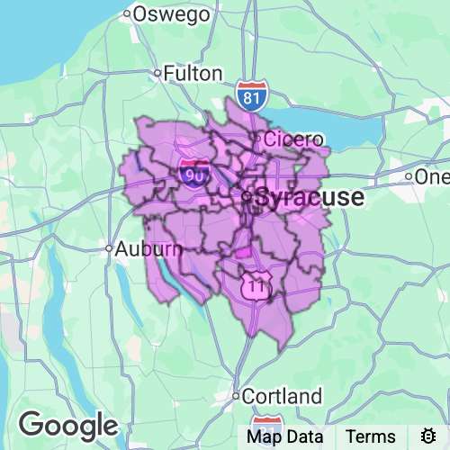 Onondaga County New York real estate agent mailing area