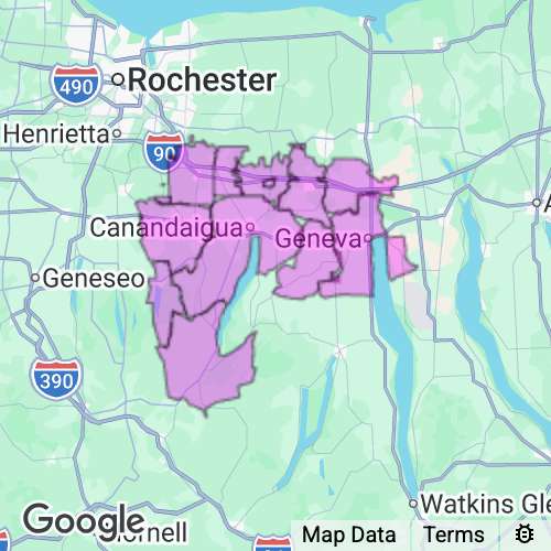 Ontario County New York real estate agent mailing area
