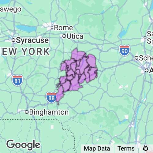 Otsego County New York real estate agent mailing area