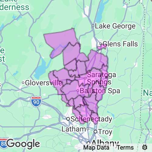 Saratoga County New York real estate agent mailing area