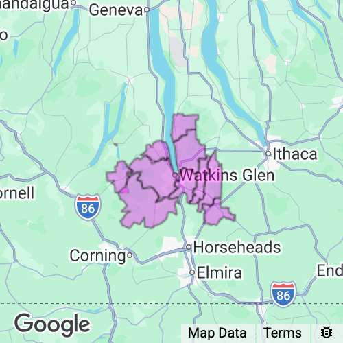 Schuyler County New York real estate agent mailing area