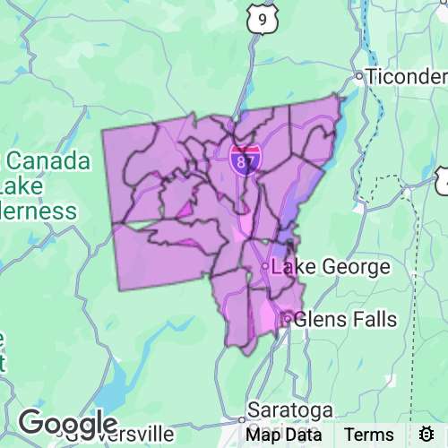 Warren County New York real estate agent mailing area