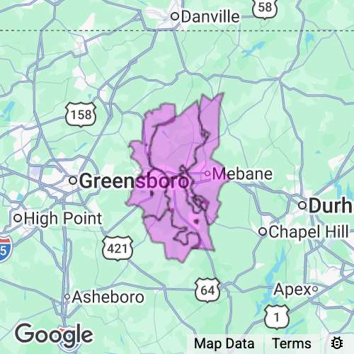 ALAMANCE county map
