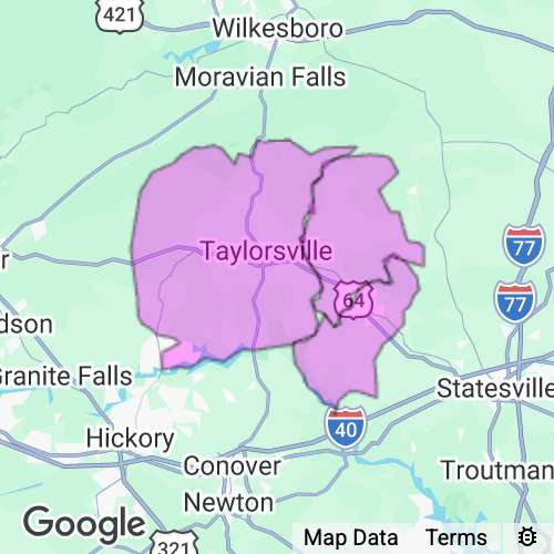 ALEXANDER county map