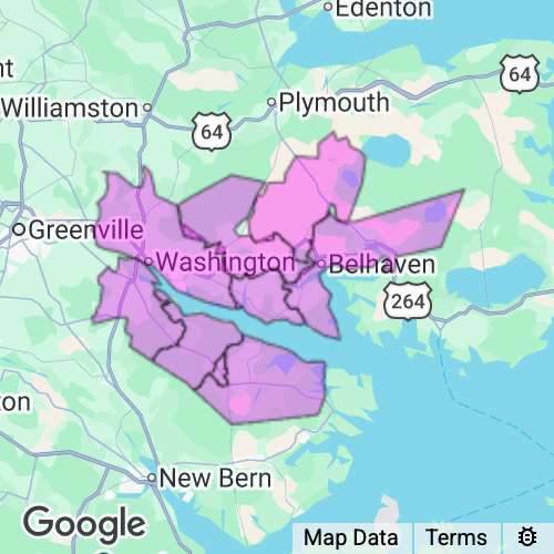 BEAUFORT county map