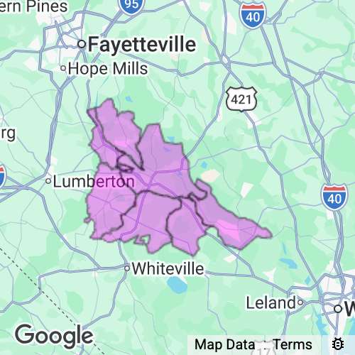 BLADEN county map