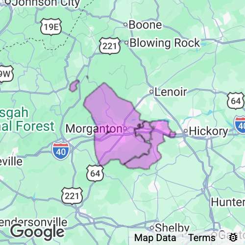 BURKE county map
