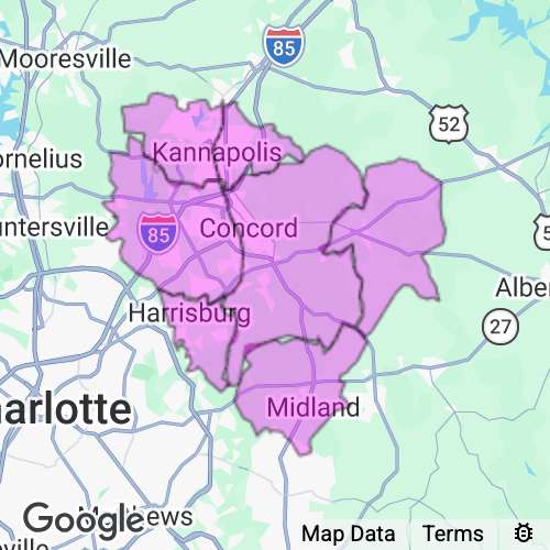 CABARRUS county map