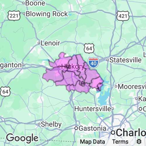 CATAWBA county map