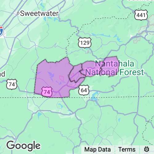 CHEROKEE county map