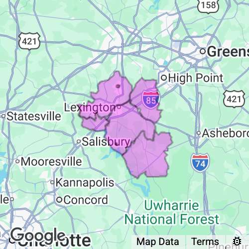 DAVIDSON county map