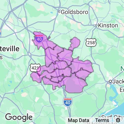 DUPLIN county map