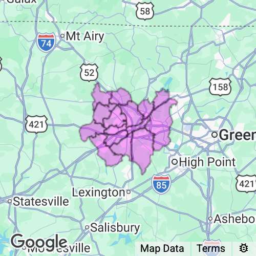 FORSYTH county map