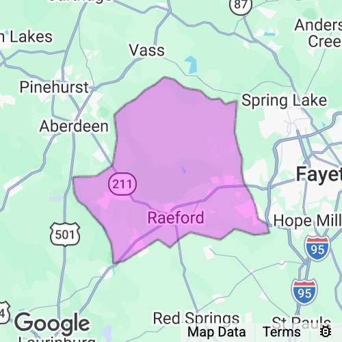 HOKE county map