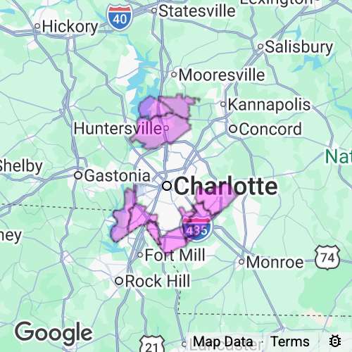 MECKLENBURG (Non-metro) county map