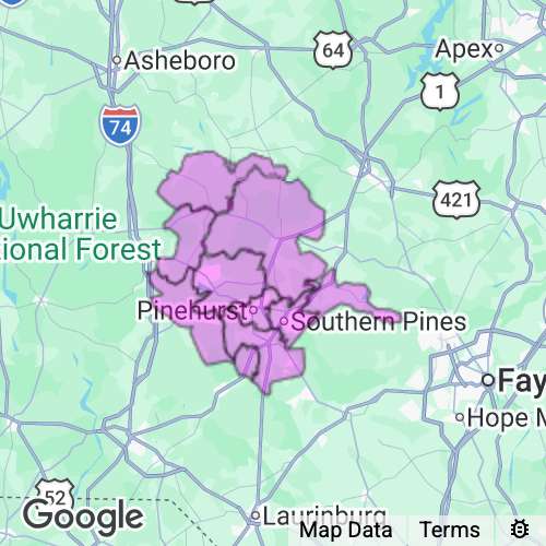 MOORE county map