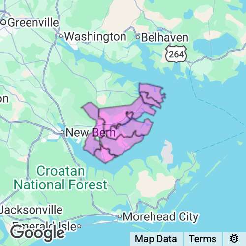 PAMLICO county map