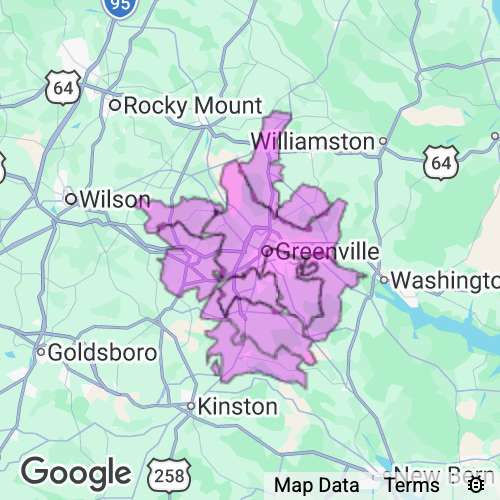 PITT county map