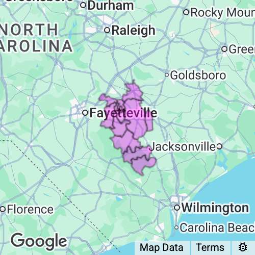 SAMPSON county map