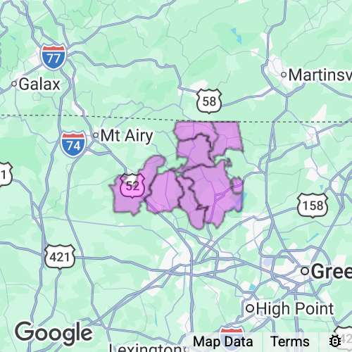 STOKES county map