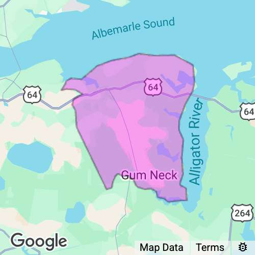 TYRRELL county map