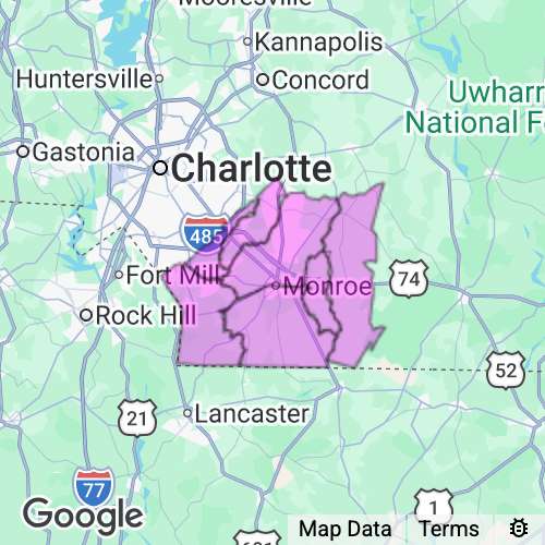 UNION county map