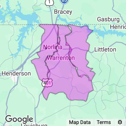 WARREN county map