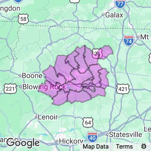 WILKES county map