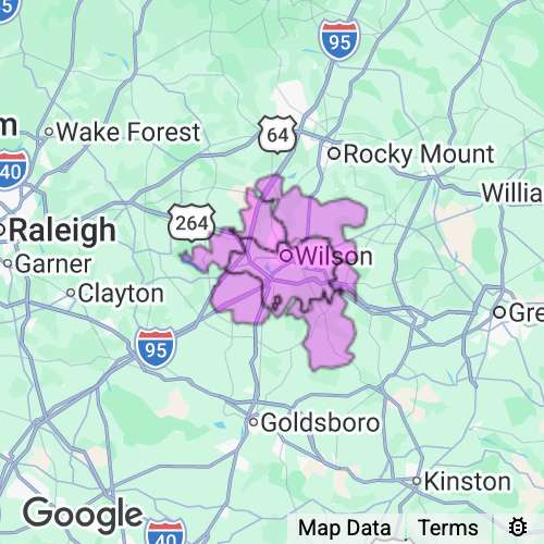 WILSON county map