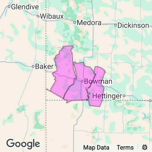 Bowman County North Dakota real estate agent mailing area